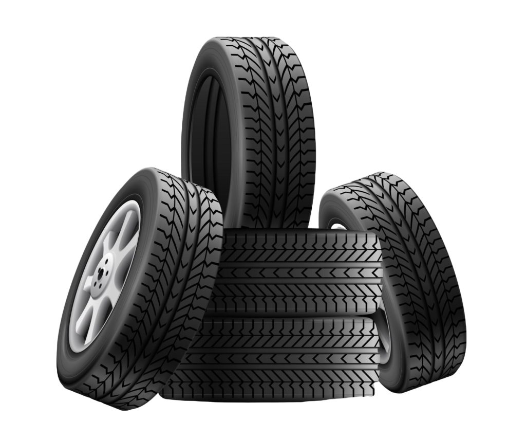 Tyres with wheels